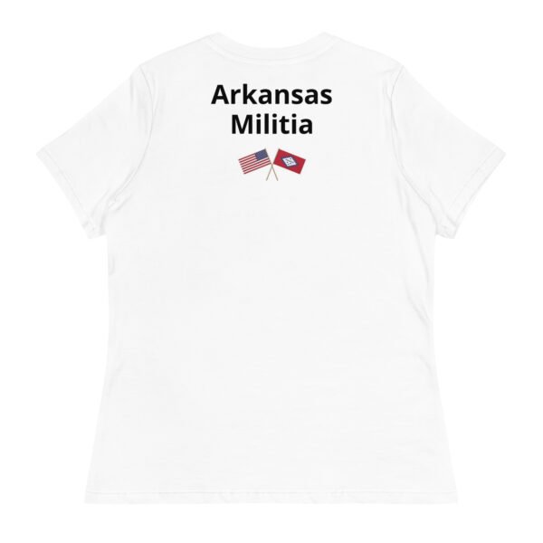 Women's Relaxed T-Shirt Arkansas Militia - Image 3